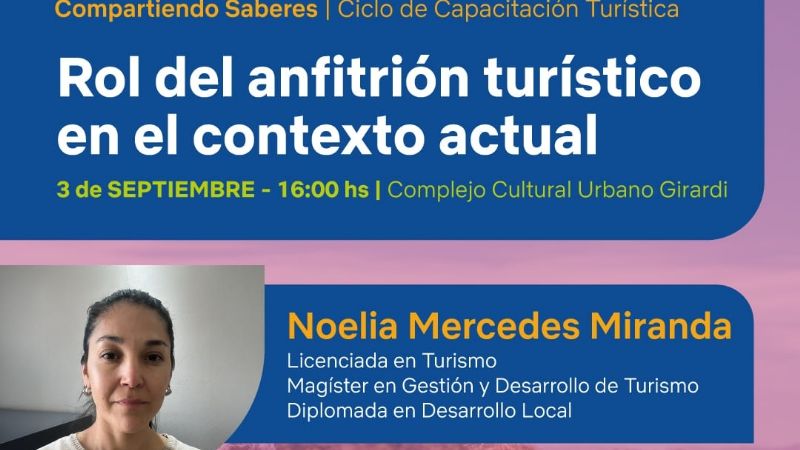 Charla sobre “El Rol del Anfitrión Turístico en el contexto actual”