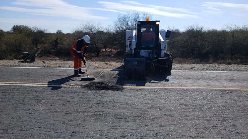 Vialidad Nacional continúa con trabajos de conservación en RN 60