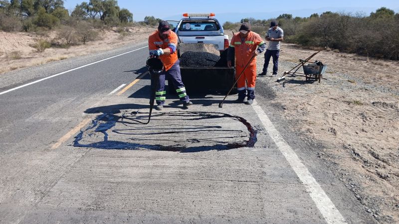 Vialidad Nacional continúa con trabajos de conservación en RN 60