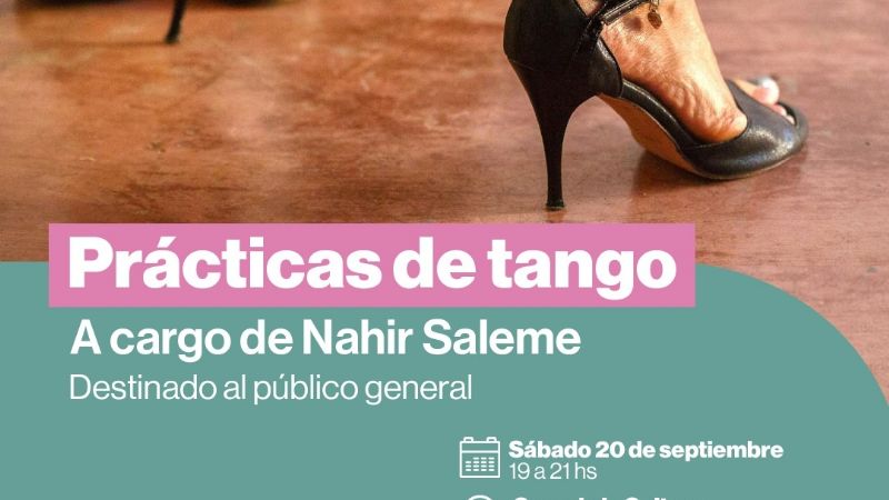 Prácticas de Tango en la Casa de la Cultura