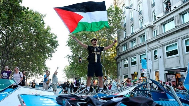 La Vuelta a España suspendida por protestas propalestinas