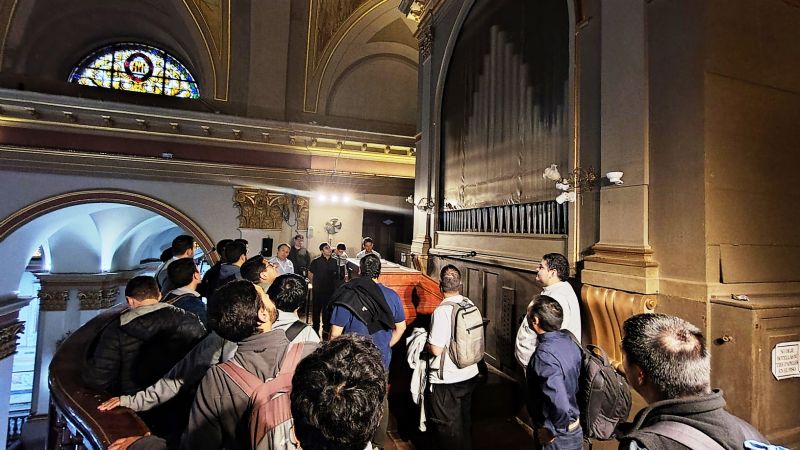 Seminaristas y formadores del Seminario de Mendoza, a los pies de la Madre del Valle