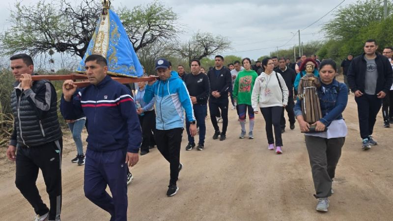 Peregrinación jubilar de policías del Este catamarqueño a El Suncho