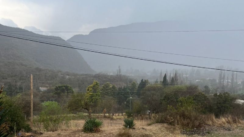 Tremenda e imprevista granizada en El Rodeo