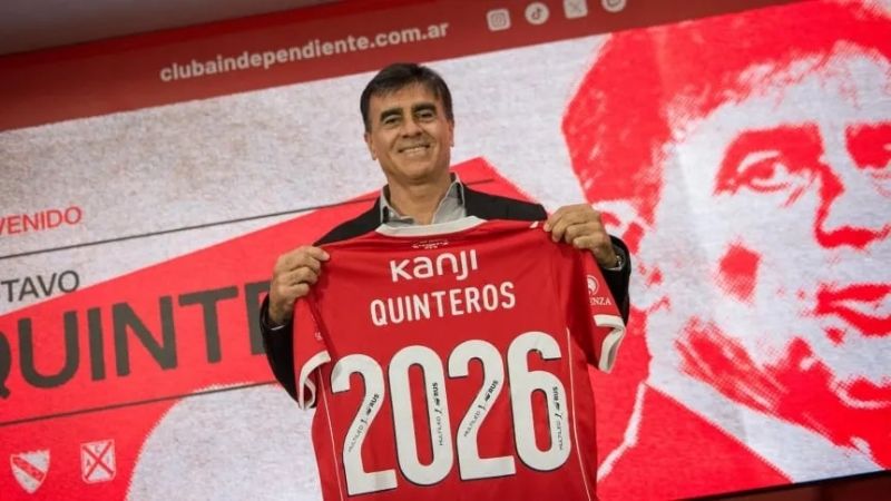Quinteros ya es DT de Independiente