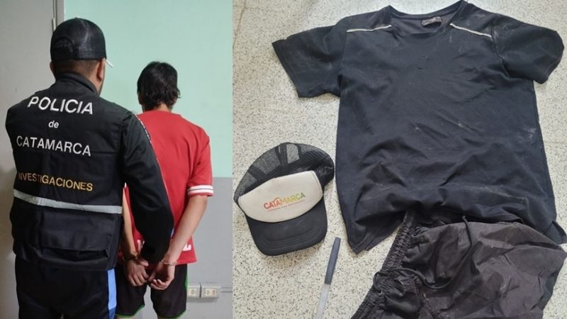 Secuestraron prendas de vestir y un arma blanca