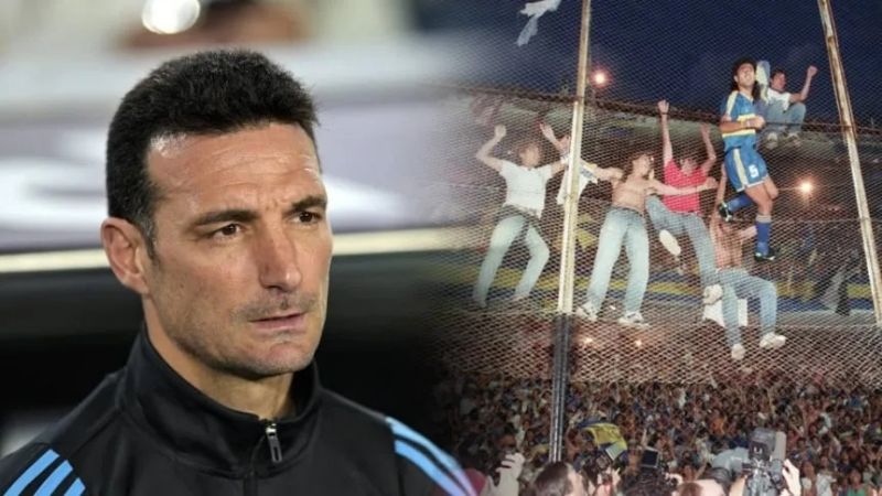 Scaloni, fanático hincha de Boca