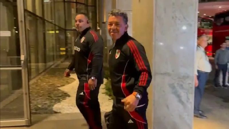 River ya está en Brasil para enfrentar a Palmeiras