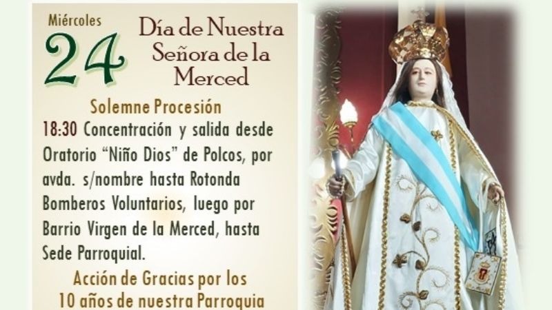 Cierre de las festividades en honor de la Virgen de la Merced