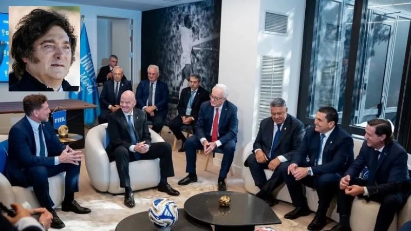 Cuestionan a Milei por faltazo a reunión de FIFA