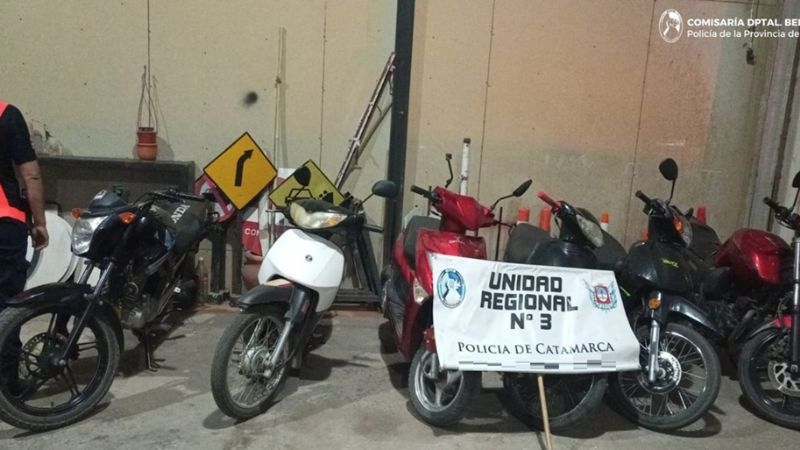 Incautaron motos