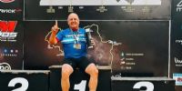 HUGO MONTERO, reciente ganador de la Gold Race 2025, competencia de ciclismo de montaña, que tuvo lugar en La Falda, Córdoba.