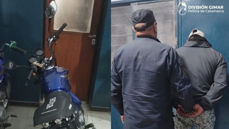 Aprehenden a un joven y secuestran una motocicleta