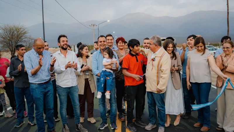 Plan de Asfaltado Provincial: se inauguró la nueva pavimentación en el ingreso a Siján