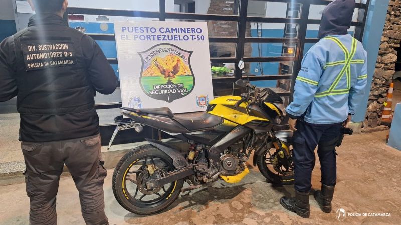 Secuestran moto con pedido de captura de Buenos Aires
