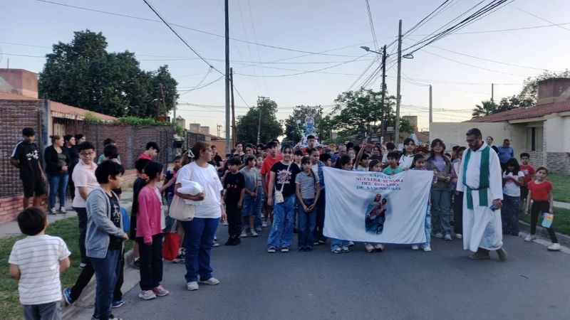 Celebraron a la Virgen del Rosario de San Nicolás