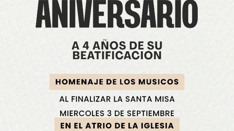 Vigilia cultural en homenaje al Beato Mamerto Esquiú en Piedra Blanca