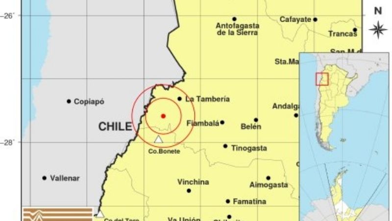 Dos temblores sacudieron el interior provincial