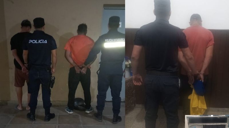 Tras una persecución, detienen a tres personas y secuestran un aire acondicionado
