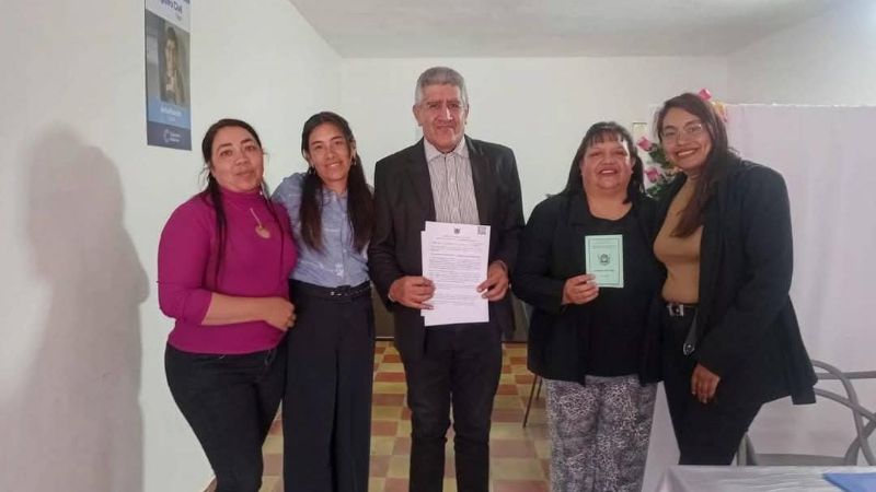 Un nuevo casamiento en Siján reafirma la importancia del Registro Civil en la vida comunitaria