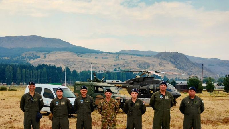 Dos helicópteros Bell 407 se incorporan a la lucha contra el fuego en la Comarca Andina