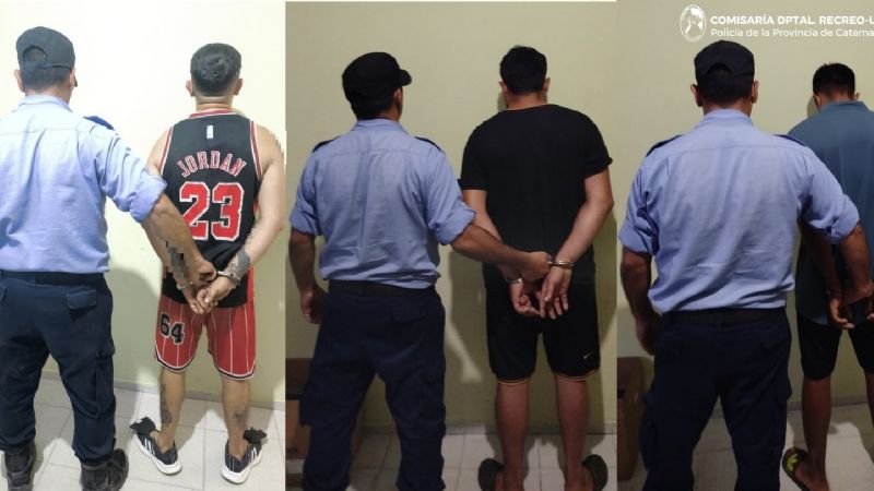 Policías recuperaron elementos robados y detuvieron a los presuntos autores