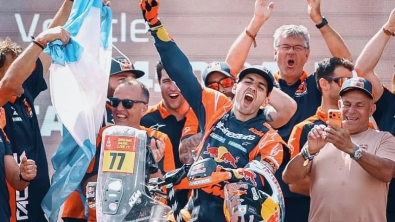 Benavidez campeón del Dakar en motos