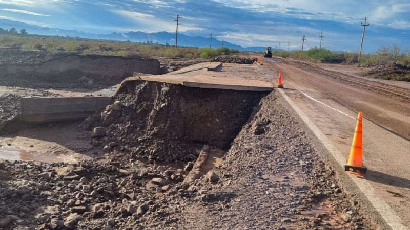 Normalización y precauciones en rutas 40 y 60 tras las tormentas