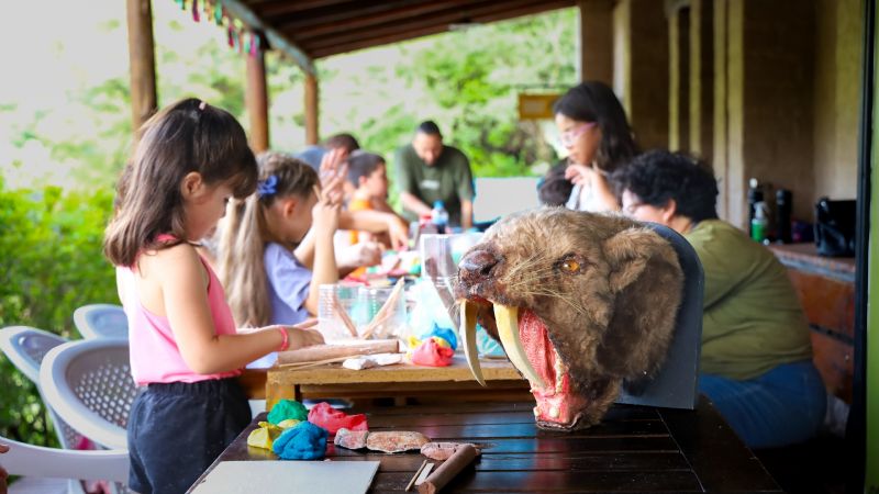 La Mega Fauna de Catamarca convocó a pequeños “paleotólogos” en Pueblo Perdido