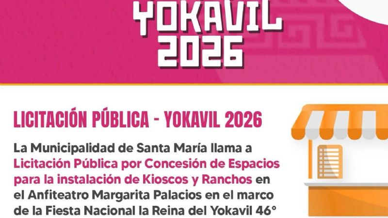 Abrieron la licitación para kioscos y ranchos en la Fiesta Nacional de la Reina del Yokavil 2026