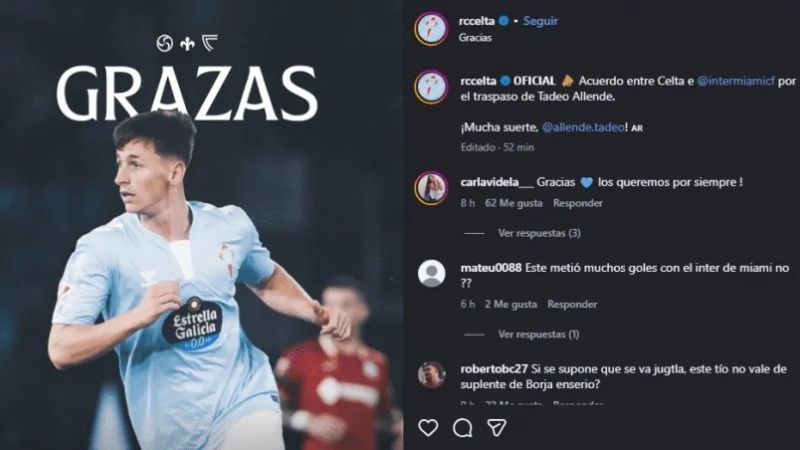 Tadeo Allende volverá a jugar con Messi