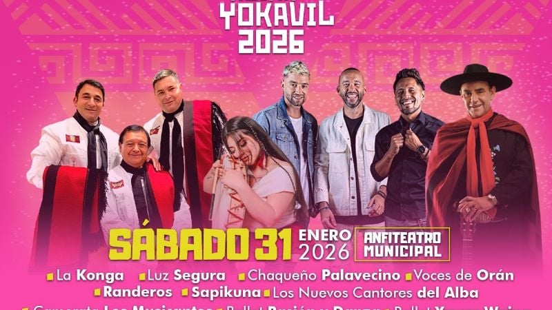 La Fiesta Nacional de la Reina del Yokavil 2026 ya tiene cartelera confirmada