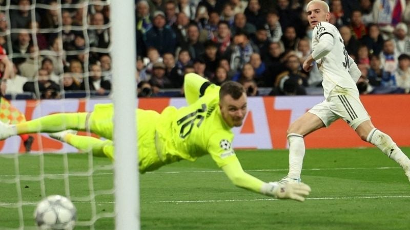 Mastantuono anotó en la goleada del Madrid