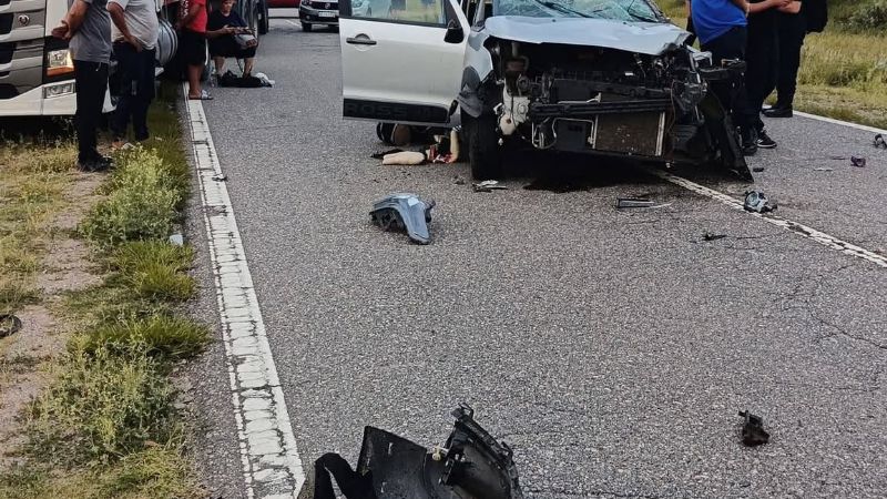 Grave accidente múltiple: cinco heridos y tránsito interrumpido en Ruta Nacional 38
