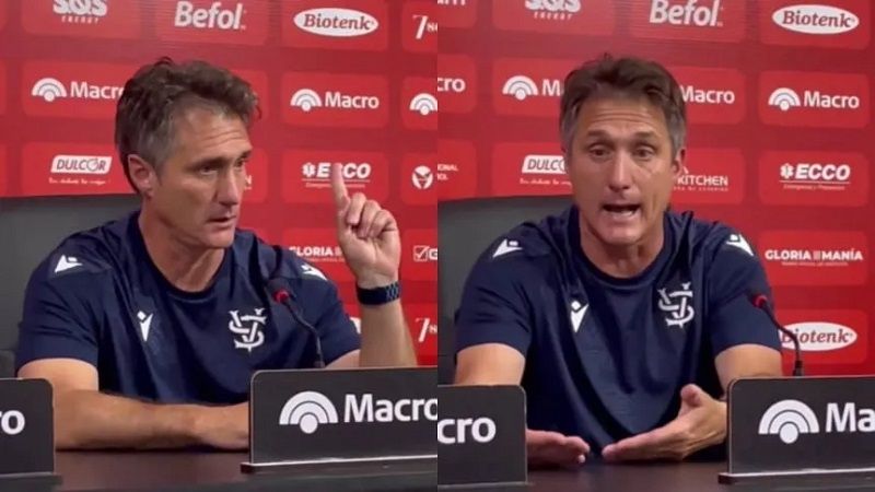 Guillermo fue muy crítico con el árbitro Merlos