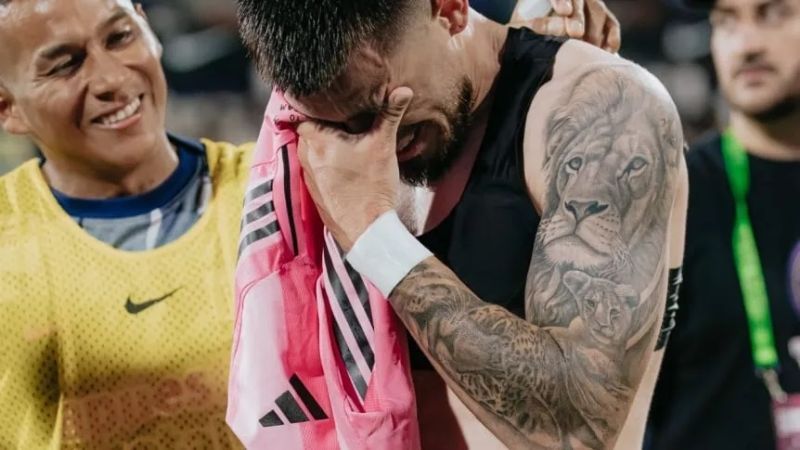 Cantero se emocionó por la camiseta de Messi