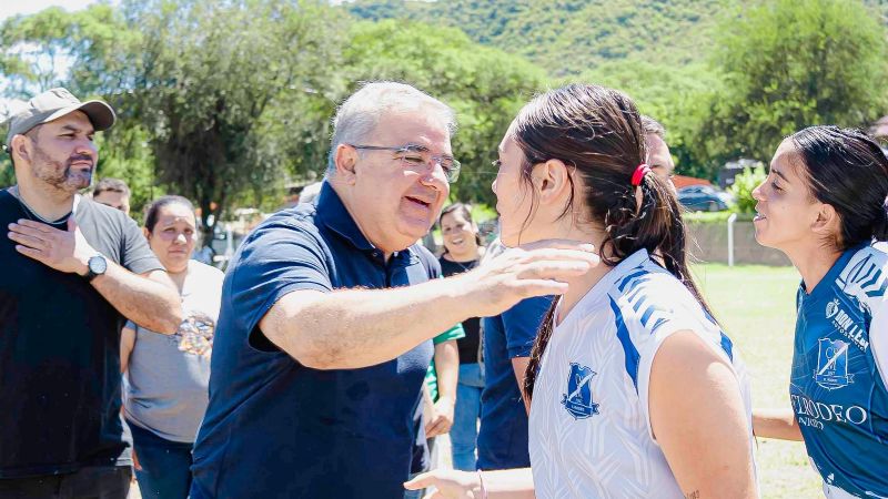 Jalil inauguró obras en el Polideportivo de El Rodeo