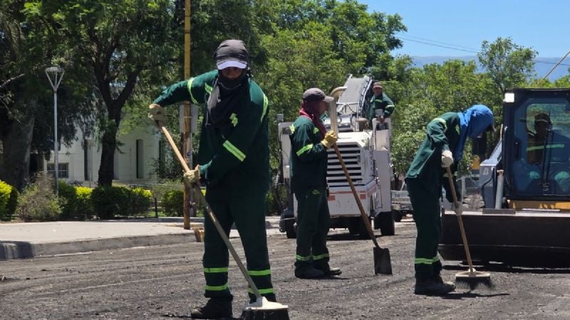 Cortes de tránsito por repavimentación en Avenida Belgrano