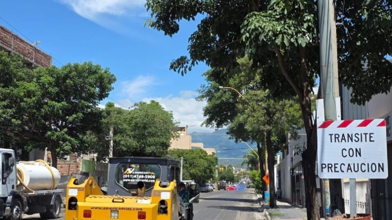 Cortes de tránsito por repavimentación en Avenida Belgrano