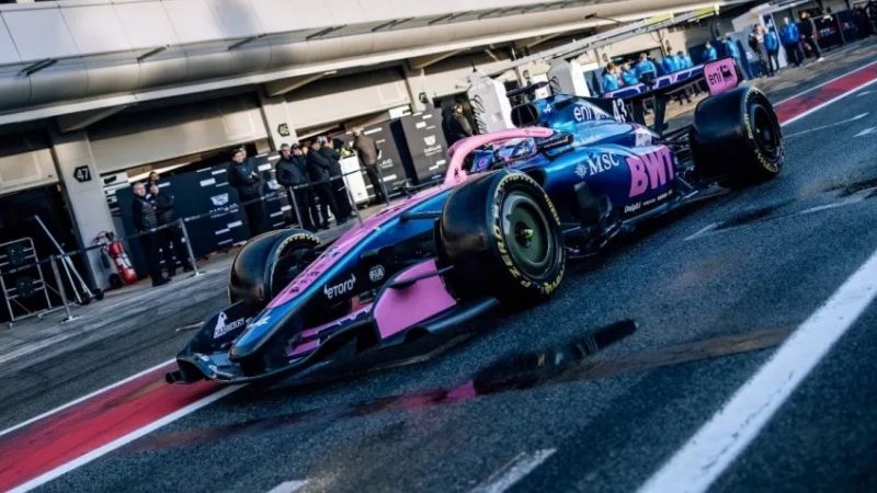 A Colapinto se le paró el Alpine en plena prueba