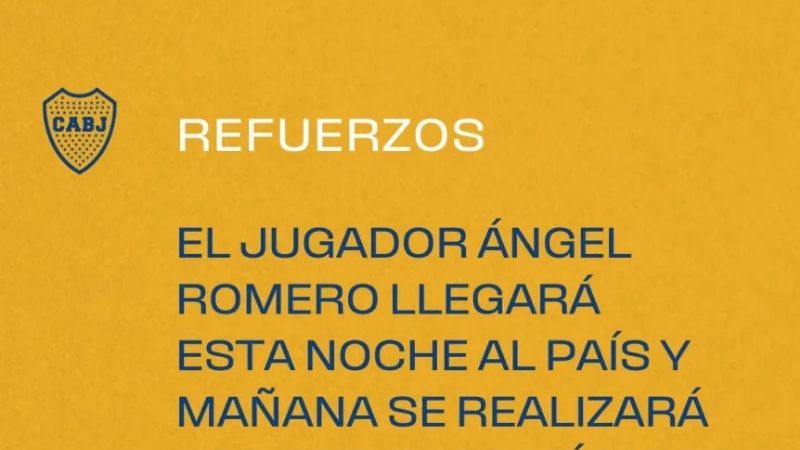 Ángel Romero es el primer refuerzo de Boca