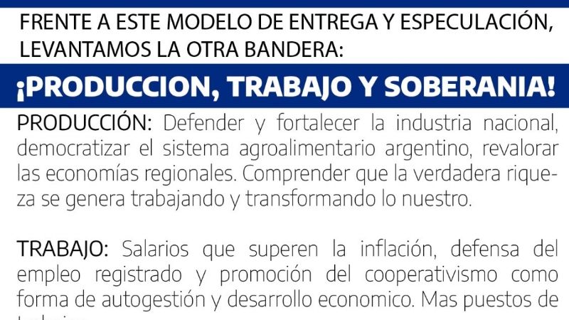 El MP25M convoca a una movilización