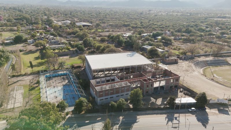 El Polideportivo de Valle Viejo tiene un importante avance y será una realidad este año