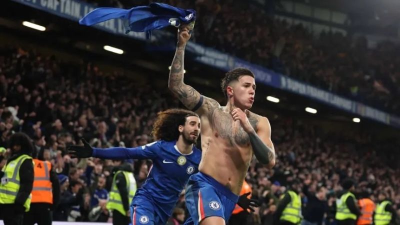 Chelsea ganó con agónico gol de Enzo Fernández