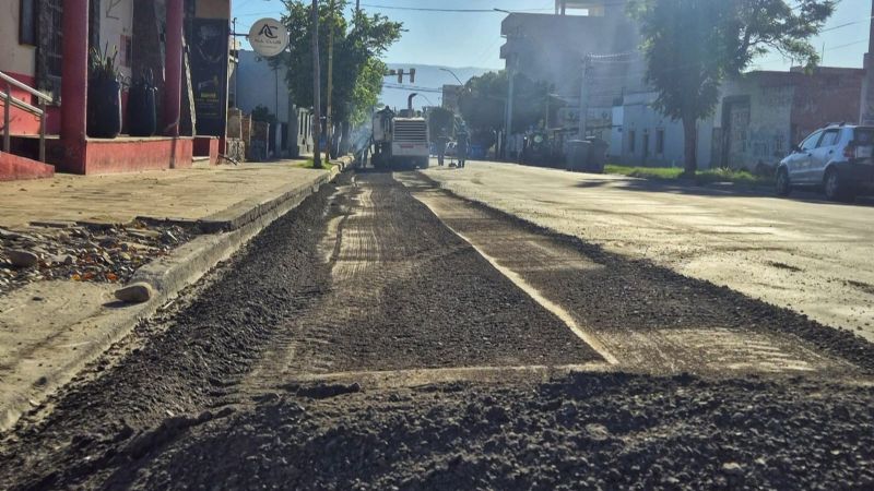 Atención: Iniciaron las tareas de fresado en avenida Belgrano