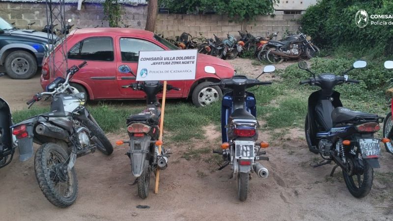 Secuestran seis motos con irregularidades en Villa Dolores