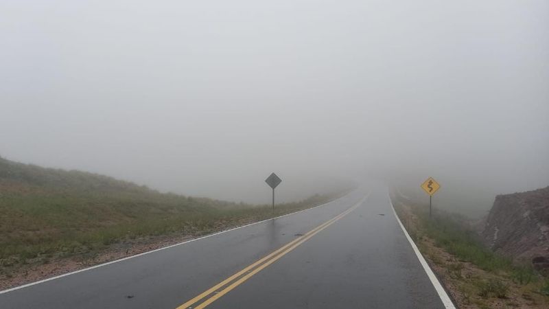 Extremar precauciones en rutas provinciales por neblina y calzada resbaladiza