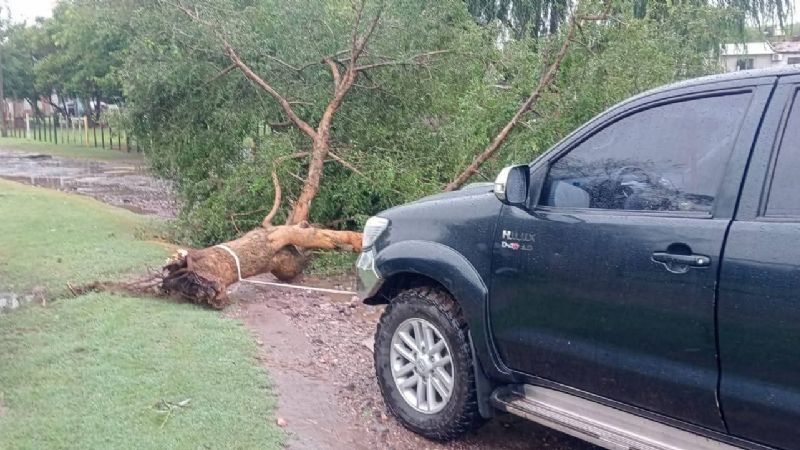 La tormenta causó estragos en Ancasti