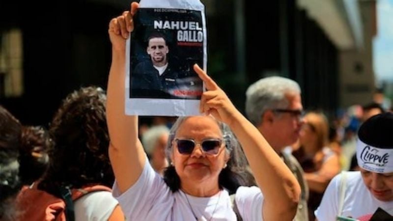 La suegra de Nahuel Gallo enfrentó a diputados chavistas y exigió la liberación inmediata del gendarme
