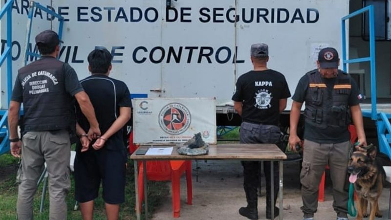 Detienen a un trabajador golondrina con más de un kilo de marihuana